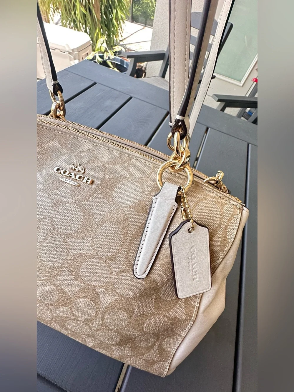 Coach Shoulder Bag F58291 White